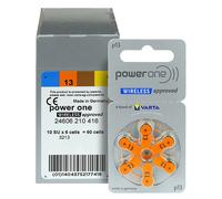 120 Batterie per apparecchi acustici POWER ONE modello 13 P13 arancione PR48