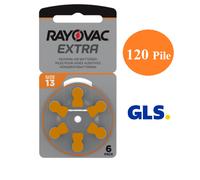 120 pile x apparecchi acustici RAYOVAC EXTRA 13 arancioni PR48 sped. tracciata