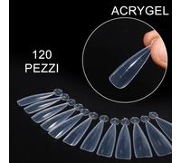 120 PUNTE PER ACRYGEL - FORMA A MANDORLA PUNTA STRETTA