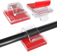 120 Pz. Fermacavi Autoadesivi - Cavo per Cavi Organizer Ganci Trasparenti - Gest