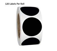 120 pz/rotolo Etichetta Rotonda Lavagna Sticker Etichette da Cucina per Barattoli di Inscatolamento Riutilizzabili Fiore Ringraziamento Adesivi