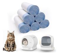 120 sacchetti autopulenti per lettiera per gatti, compatibili con MeoWant-SCO1 e MeoWant-SCO2, spessi e resistenti, con coulisse, 45,7 x 32 cm