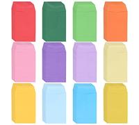 120 sacchetti di denaro colorati, mini buste di carta, portamonete adesivi con lembi di chiusura, sacchetti di stoccaggio, buoni per monete, semi, carte, inviti