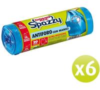 120 SACCHI BUSTE IMMONDIZIA SPAZZATURA 52X54 28L PROFUMAZIONE FIORDALISO DOMOPAK