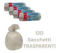120 Sacchi Raccolta Differenziata Buste Immondizia 70x110 Sacchetti Spazzatura
