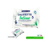 120 Salviette intime umidificate aloe vera FARMA+LINE senza alcol PH fisiologico