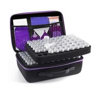 120 Scatole Portaoggetti For Perline Da Pittura, Set Di Grande Capacità Con Accessori, Borsa Contenitore For Mosaico, Kit Attrezzi(120 With Purple Tool)