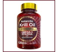 120 Softgel Olio di krill antartico Con Omega-3 EPA/DHA e Astaxantina, 2000mg