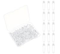 120 spille di sicurezza bianche, resistenti alla ruggine, durevoli, per artigianato, cucito, abbigliamento, arte (0,7 pollici)