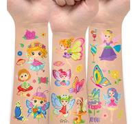 120 Stili Farfalla Tatuaggi per Bambini Adesivi Fata Tatuaggi per Farfalla Decorazioni di Compleanno Ragazze Giarrettiera Farfalla Giocattolo Fata (20 Fogli)