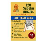 120 Sudoku puzzles featuring 6 advanced styles: Samurai · Flower · Sohei · Butterfly · Cross · Gattai-3: Jeert Puzzle Series