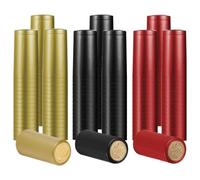 120 tappi termorestringenti per bottiglie di vino, a bocca dritta, in PVC, termorestringenti, per cantine e bar (colore misto)