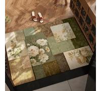 120 x 160 cm Tappeto Orientali Per Ingresso, Zerbino Lavabile Per Interno, Retro Antiscivolo, Resistente Alle Macchie, Tappeti Floreale A Pelo Corto Per Soggiorno, Camera Da Letto, Sala Da Pranzo