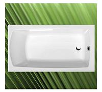 120 x 70 x 39 cm vasca LILY, acrilico colore bianco, con vasca a pavimento/parete ancoraggio