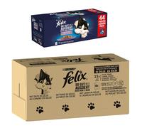 120 x 80 g / 85 g Felix + 44 x 85 g Felix Umido in gelatina gratis! - Le Ghiottonerie Varietà di carne (Pollo, Manzo, Anatra, Agnello) + 44 x 85 g Pollo, Manzo, Tonno, Salmone