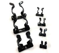 120 X Assortiti Strumento Clip Plastica Nera Rivestito Molla Acciaio Impugnatura