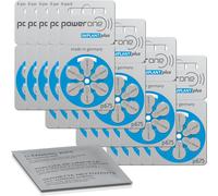 30 batterie per apparecchi acustici powerone implant P675 blu (5 fogli da...