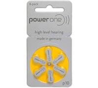 60 Batterie pile per apparecchi acustici protesi acustiche POWER ONE 10 PR70 P10