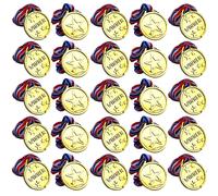 120 X Vincitori Oro Medaglia Cordoncino Scuola SPORTS Day Calcio Teacher Premio