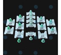 120 X YOU.S Originale Zierleisten Montaggio Klammern SET Per VW Golf / Vento