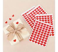 1200/600 pezzi Adesivi a forma di cuore rosso, adesivi a forma di cuore piccoli e mini, adatti per decorazioni d'amore, ricompense, San Valentino, matrimoni, festa della mamma, buste regalo, premi sco