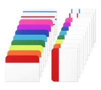 1200 linguette adesive da 5 cm, segnapagina colorate, divisori riposizionabili per quaderni, raccoglitori, cartelle di file, libri (60 set, 10 colori)