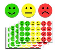 1200 Pezzi Adesivi Dell'umore Bollini Rotondi Rosso, Giallo, Verde - Ricompensa Insegnanti per Deco Del Regalo Compleanno Natale Dei Bambini