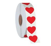 1200 pezzi di etichette adesive a cuore rosso, da utilizzare per San Valentino, classifiche dei premi, unità di sangue, studi medici, insegnanti, segnalibri (2 cm di diametro)