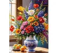 1200 pezzi Frameless Puzzle Fai Da Te,Mazzo di fiori in vaso puzzle,Puzzles in legno,Jigsaw Classici per Adulti e Bambini da 3 Anni