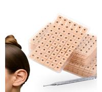 1200 pezzi pressa per l’orecchio monouso con aghi auricolari e punti agopressione, kit auricoloterapia con pinzetta e mappa, massaggio orecchio per benessere e agopuntura fai da te