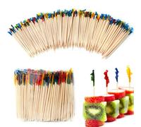 1200 stuzzicadenti con volant da 6,3 cm, stuzzicadenti per antipasti, cocktail party, barbecue, bevande, club sandwich, stuzzicadenti con volant, plettri decorativi per panini