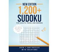 1200+ Sudoku: Over 1200 Original Sudoku Puzzles for Adults - Easy to Hard Brain Games with Full Solutions
