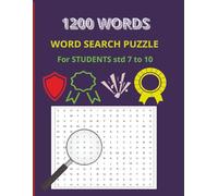 1200 WORDS WORD SEARCH: Word search book for Students of Class 7 to 10