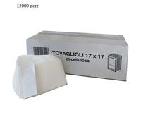 12000pz Tovaglioli di carta Piegati monouso Bar per Dispenser 17 x 17 cm