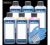 1200Ml InkTec Inchiostro Per Canon PGI 525 BK CLI 526 BLACK YELLOW MAGENTA CYAN