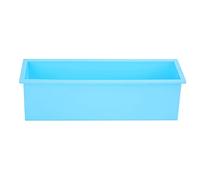 1200ML Rectangle Silicone Soap Former | DIY Bread Soap Making Kit with Easy Release Coating | Oven & Dishwasher Safe Soap Former for Beginners/Gifts/Family Crafts (Sky Blue)
