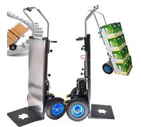 1200W Electric Stair Climbing Cart - Stairs Up And Down, Heavy Object Sack Truck, Load Capacity (400 kg),Removable Battery (48 V/36 Ah), Brushless Motor,Handle Button(Instantly Open/Stop)