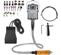 1200W Smerigliatrice Flessibile Per Alberi Strumento Rotante Intagliatore Elettrico Sospeso, Rotazione Avanti Indietro, Pedale Controllo, Albero Flessibile in Metallo, Con Albero Interno Di Ricambio