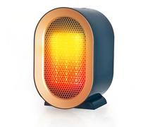 1200W Stufetta Elettrica da Bagno, Stufa Elettrica Basso Consumo, Termoventilatore Ceramico PTC, 2 Velocità, Silenzioso, Protezione Surriscaldamento e Ribaltamento, per Camera, Ufficio, Blu