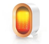 1200W Stufetta Elettrica da Bagno, Stufa Elettrica Basso Consumo, Termoventilatore Ceramico PTC, 2 Velocità, Silenzioso Energetico, Protezione Surriscaldamento e Ribaltamento, per Camera, Ufficio