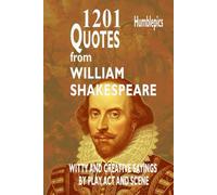 1201 Quotes from William Shakespeare: Witty and Creative Sayings by Play, Act and Scene