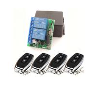 (1202COM1 4KT05) Telecomando universale wireless 433 MHz Dc 12 V 10 A 2 canali RF RelÃ¨ Ricevitore Trasmettitore