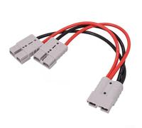 120A 6AWG Y Splitter Cable Dual Power Adapter(50CM) | 120A per max current, 6AWG heavy wire, dual output split, car audio power, safe distribution