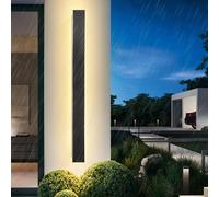 120CM Applique Da Parete Esterno LED Lungo Nero Impermeabile Ip65 Moderne Luci D