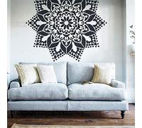 120cm Huge Giant Mandala Indian Arabic Ethnic Round Stencil Stencil Per Pareti Grande Mandala Decor Nicchia Modelli Da Parete Pittura Pittura Grandi Cornici Decorative Piastrella Modello