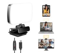120LED Luce Video, 3000K-6500K 3 Modalità di Illuminazione Luce per Videoconferenza, Luce per Foto USB Cablata Portatile a Clip, Luce Fotografica per PC Laptop Luci Video