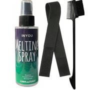 120ml Bruma spray per sciogliere il pizzo e per acconciare con 1 fascia nera per la testa e 1 pennello per sopracciglia