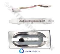 120MM Cibo Calore Lampada 500w Lampadina Doppio con Rivestimento Luce Sostegno &