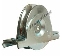 120mm Gate Ruota Puleggia IN Supporto, Scorrevole Gate, Resistente per 16mm BAR