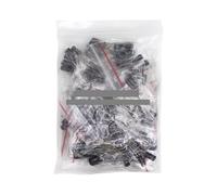 120pcs 0.22UF - 470UF 12Values*10pcs Aluminum Electrolytic Capacitor Assortment Kit Capacitance Pack 0.47UF 10UF 100UF 16V 50V ICXLPMC